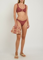 Hunza G Julia Hoop Crinkle Bikini - Rose - One Size