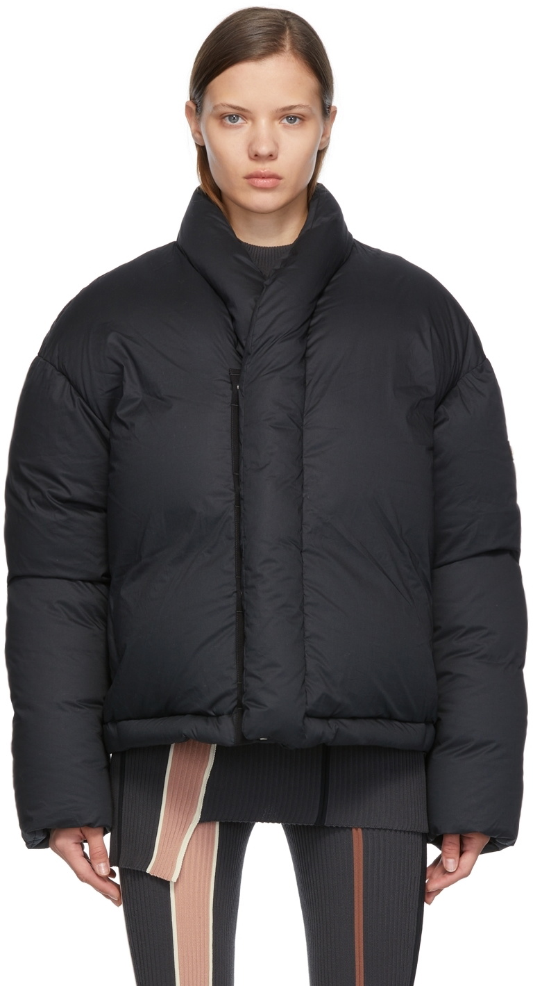 AMBUSH KIMONOダウンジャケット 2022AW AMBUSH Black Down Kimono Jacket Ambush