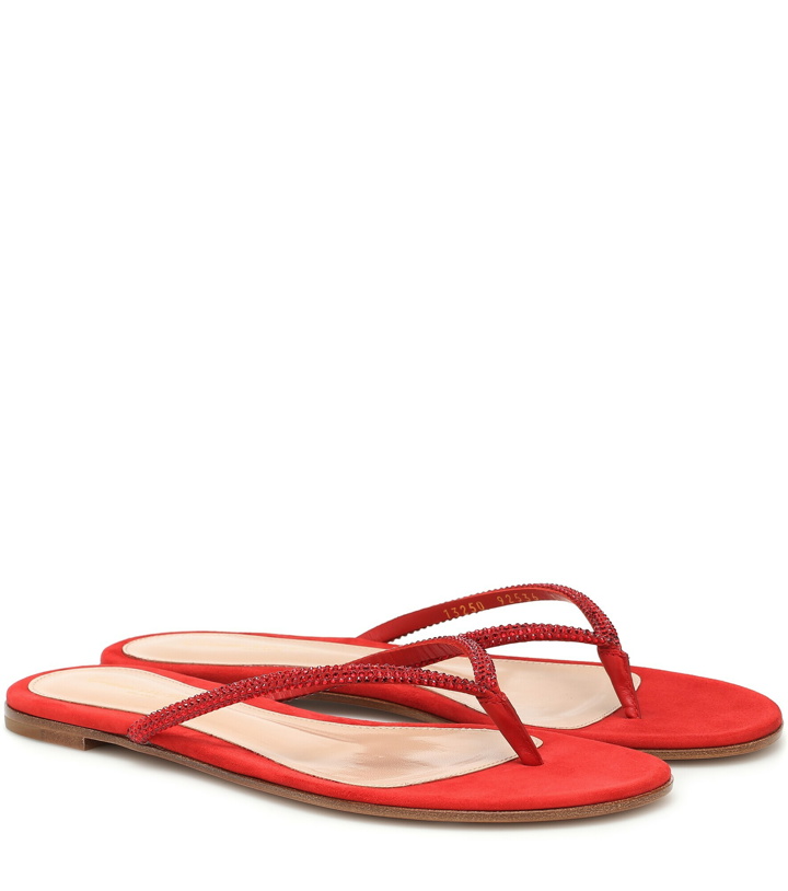 Photo: Gianvito Rossi - India suede thong sandals