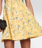 Carolina Herrera Floral taffeta minidress