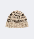 RRL Wool and cotton-blend beanie