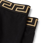 Versace - Two-Pack Stretch-Cotton Boxer Briefs - Black