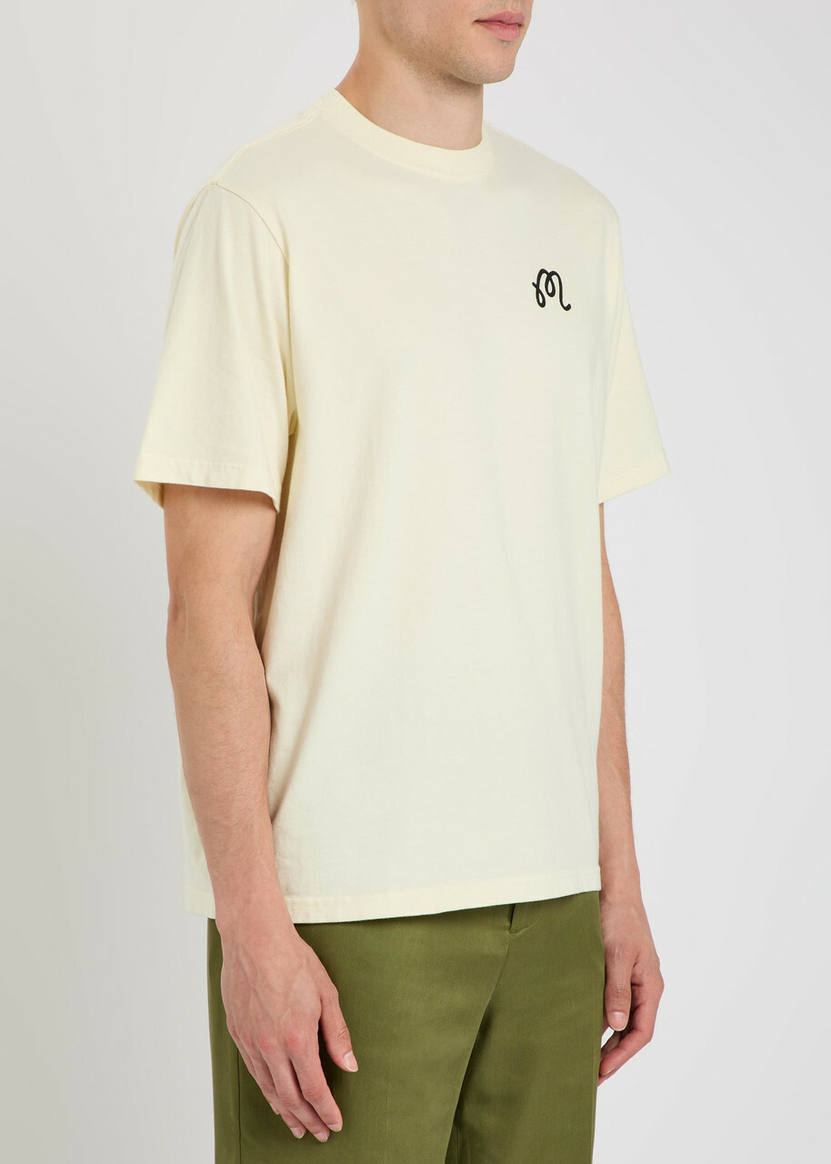 Malbon Origin Printed Cotton T-shirt Cream