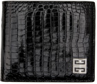 Givenchy Black Croc Bifold Wallet