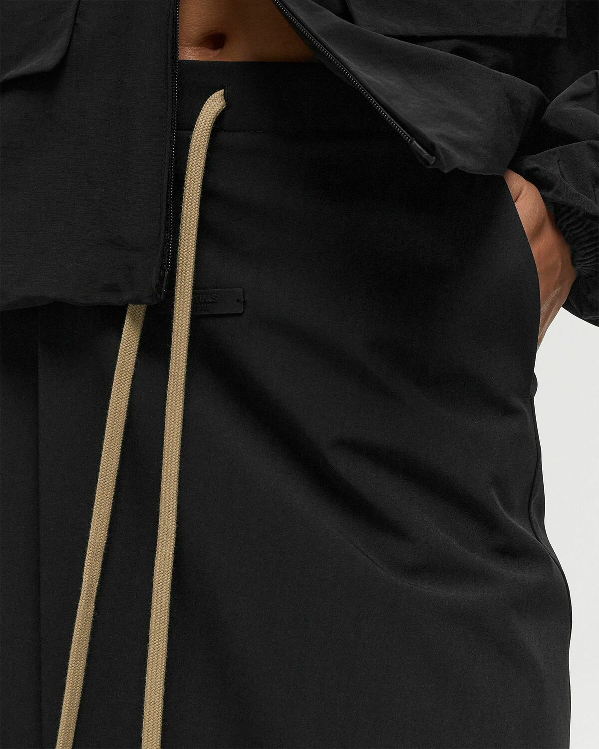 Fear Of God Essentials Bonded Nylon Wrap Skirt Black Skirts