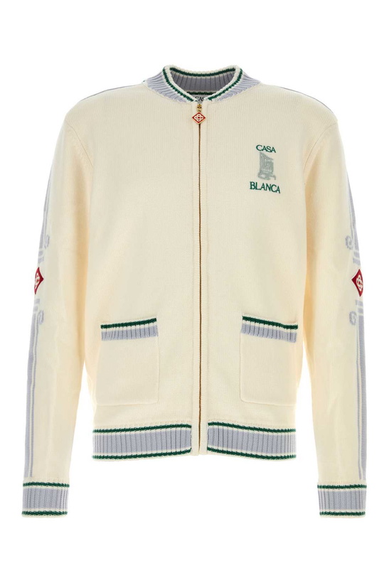 Photo: Casablanca Ivory Wool Cardigan