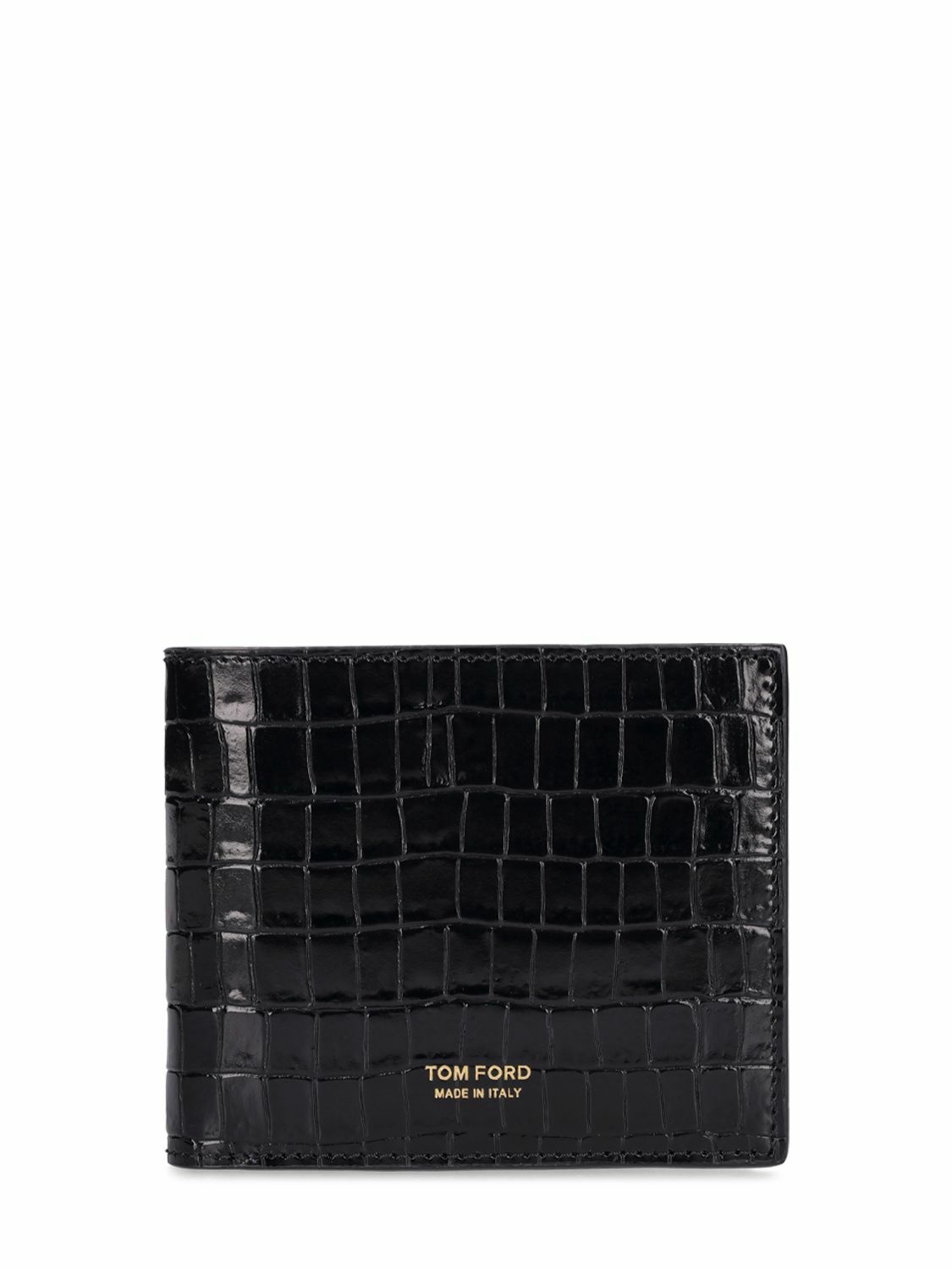 Photo: TOM FORD - Croc Embossed Glossy Leather Wallet