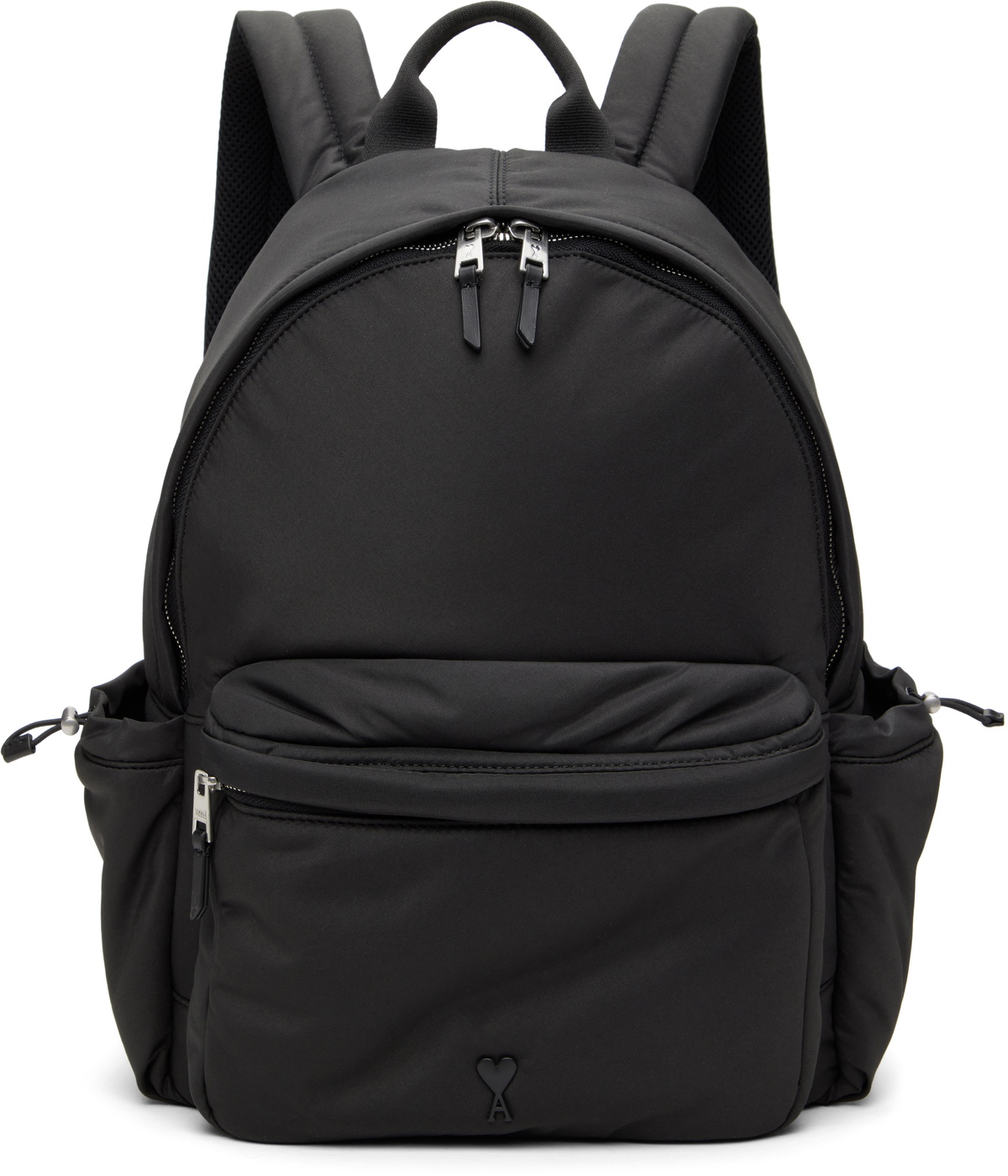 AMI Paris Black Ami De Cœur Backpack AMI