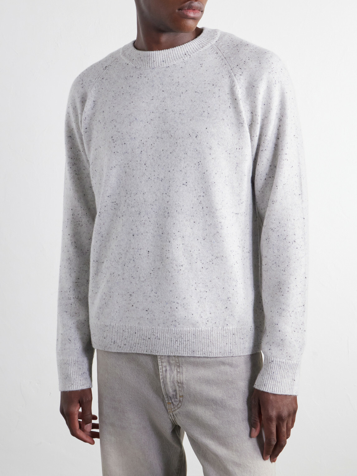 Mr P. - Donagal Cashmere Knitted Sweater - Gray
