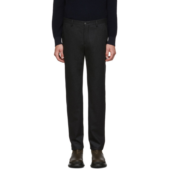 Photo: Giorgio Armani Black Virgin Melange Trousers