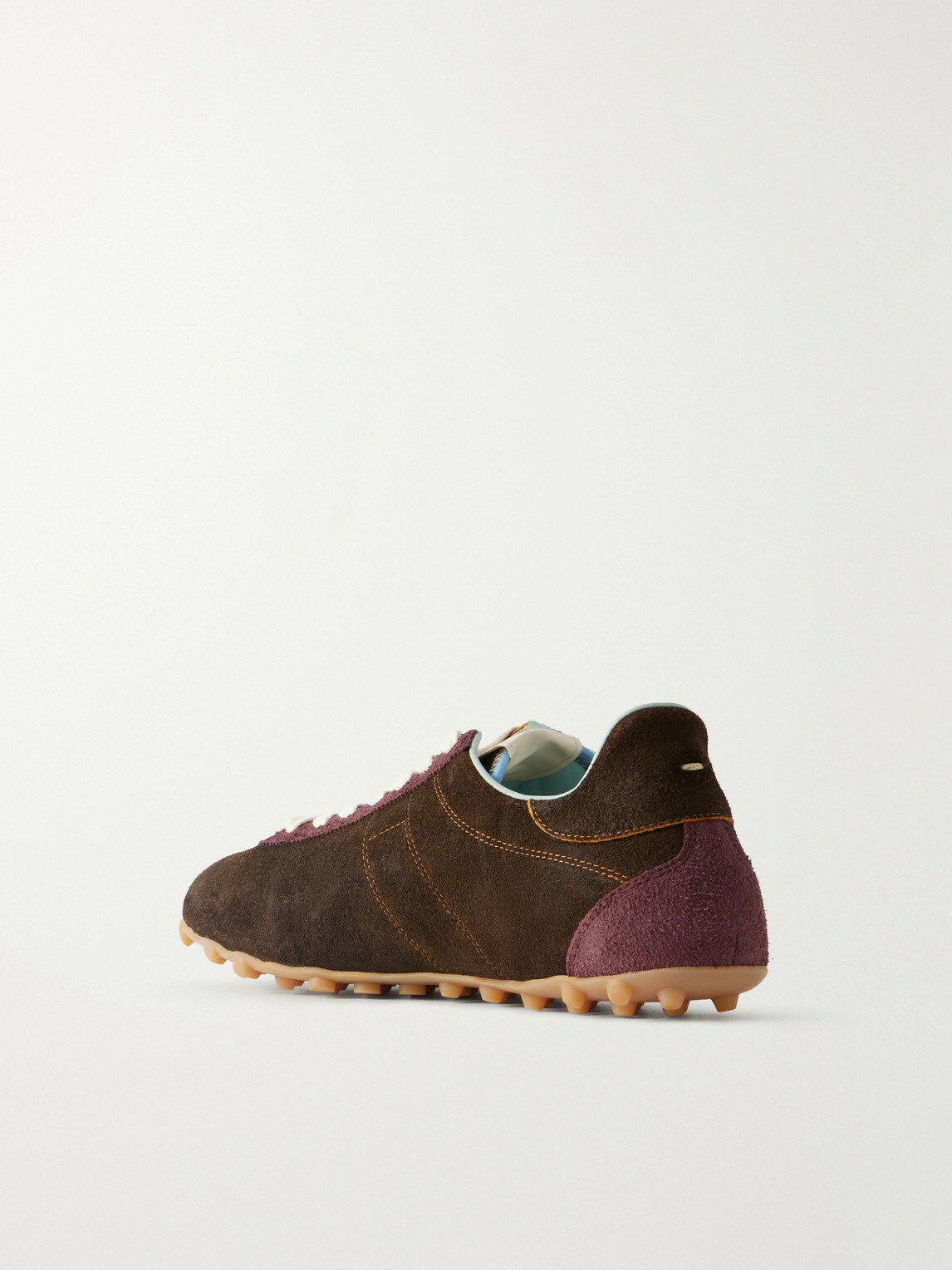 Maison Margiela - Sprinters Paneled Suede Sneakers - Brown
