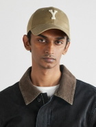 SAINT LAURENT - Logo-Appliquéd Cotton-Twill Baseball Cap - Neutrals