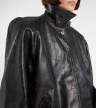Magda Butrym Belted leather jacket
