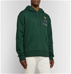 Polo Ralph Lauren - Logo-Embroidered Fleece-Back Cotton-Jersey Hoodie - Green