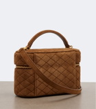 Saint Laurent Gaby Mini quilted suede vanity bag