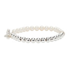WWW.WILLSHOTT Silver Pearl Alternative Bracelet