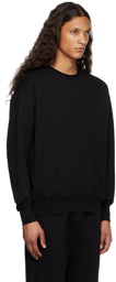 Les Tien Black Roll Neck Sweatshirt