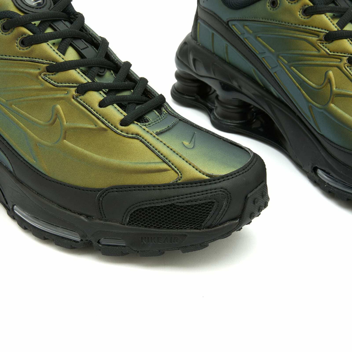 Nike Shox Ride 2 Sneaker in Black/Olive/Silver