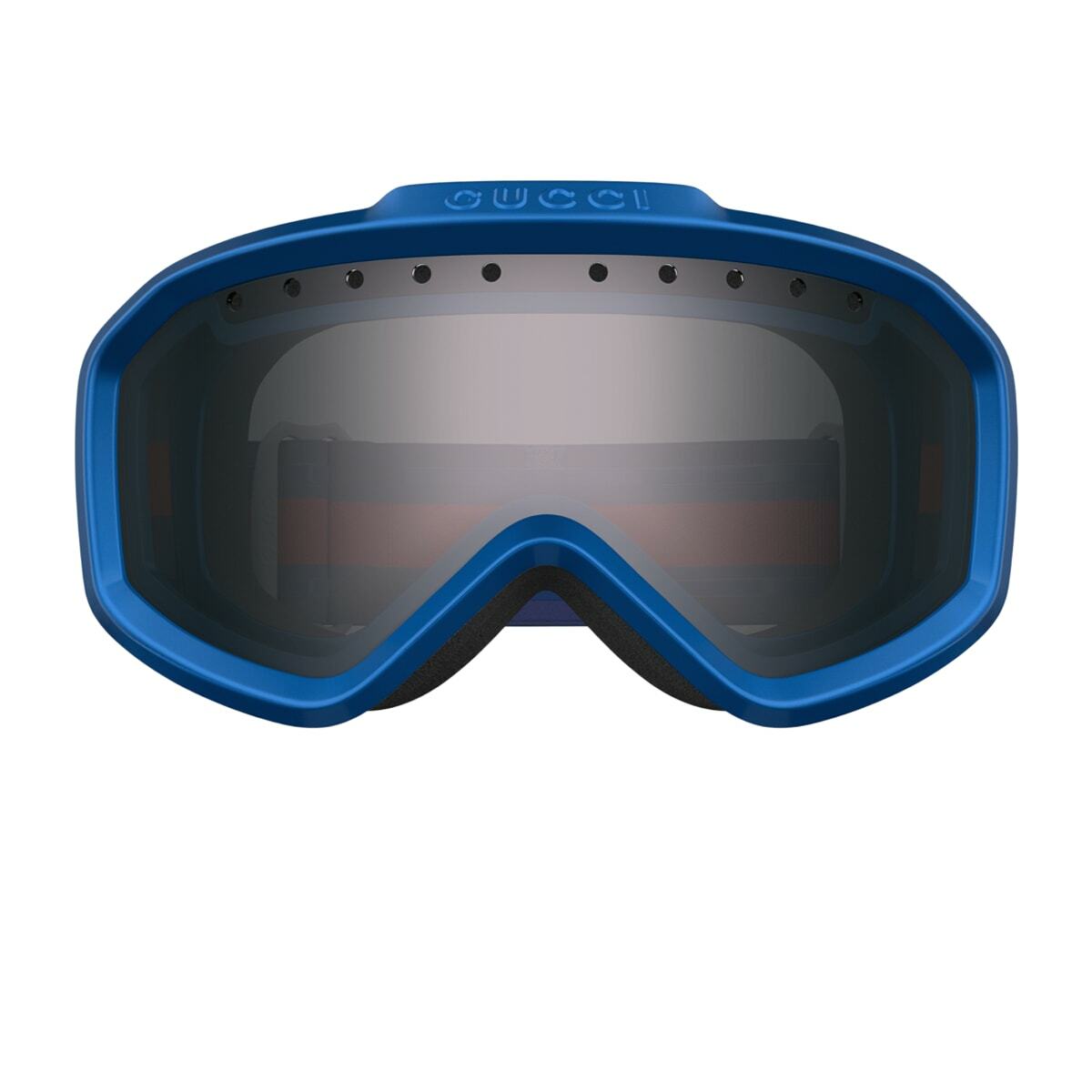 Gucci Eyewear Gucci Gg1210s Linea Lettering 006 Blue Silver Sunglasses