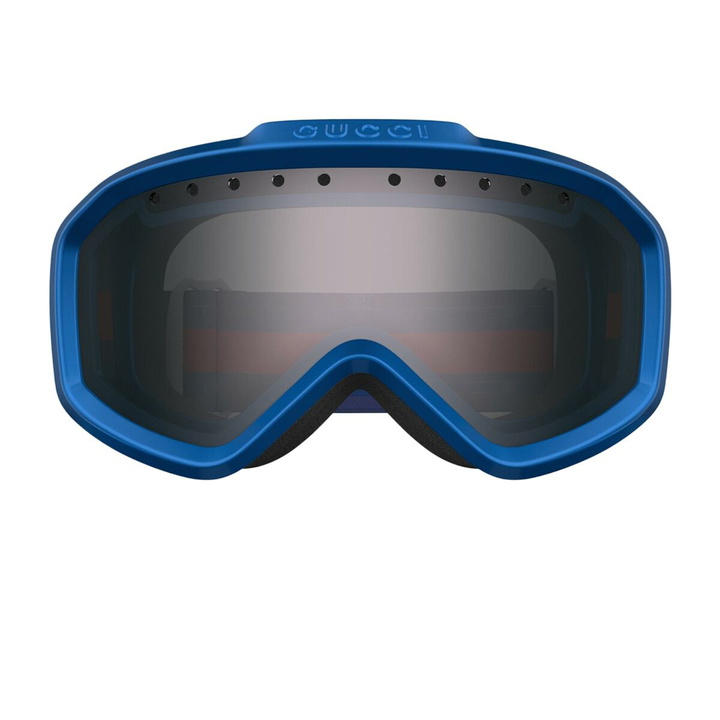 Photo: Gucci Eyewear Gucci Gg1210s Linea Lettering 006 Blue Silver Sunglasses