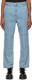 Stüssy Blue Double Knee Jeans