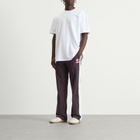 Casablanca Men's Loopback Laurel Tape Pintuck Jogger in Aubergine