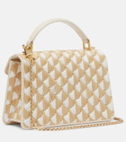 Bvlgari Serpenti Forever Mini raffia top-handle bag