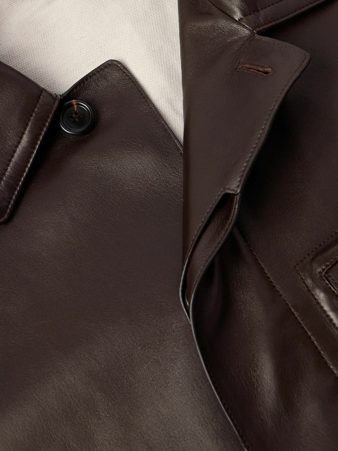 Dunhill - Leather Jacket - Brown