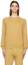 TOM FORD Yellow Vintage Garment-Dyed Sweatshirt