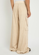 Rick Owens Cargobela Wide-leg Corduroy Cargo Trousers Cream