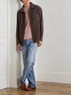 The Elder Statesman - Checked Cashmere Overshirt - Brown