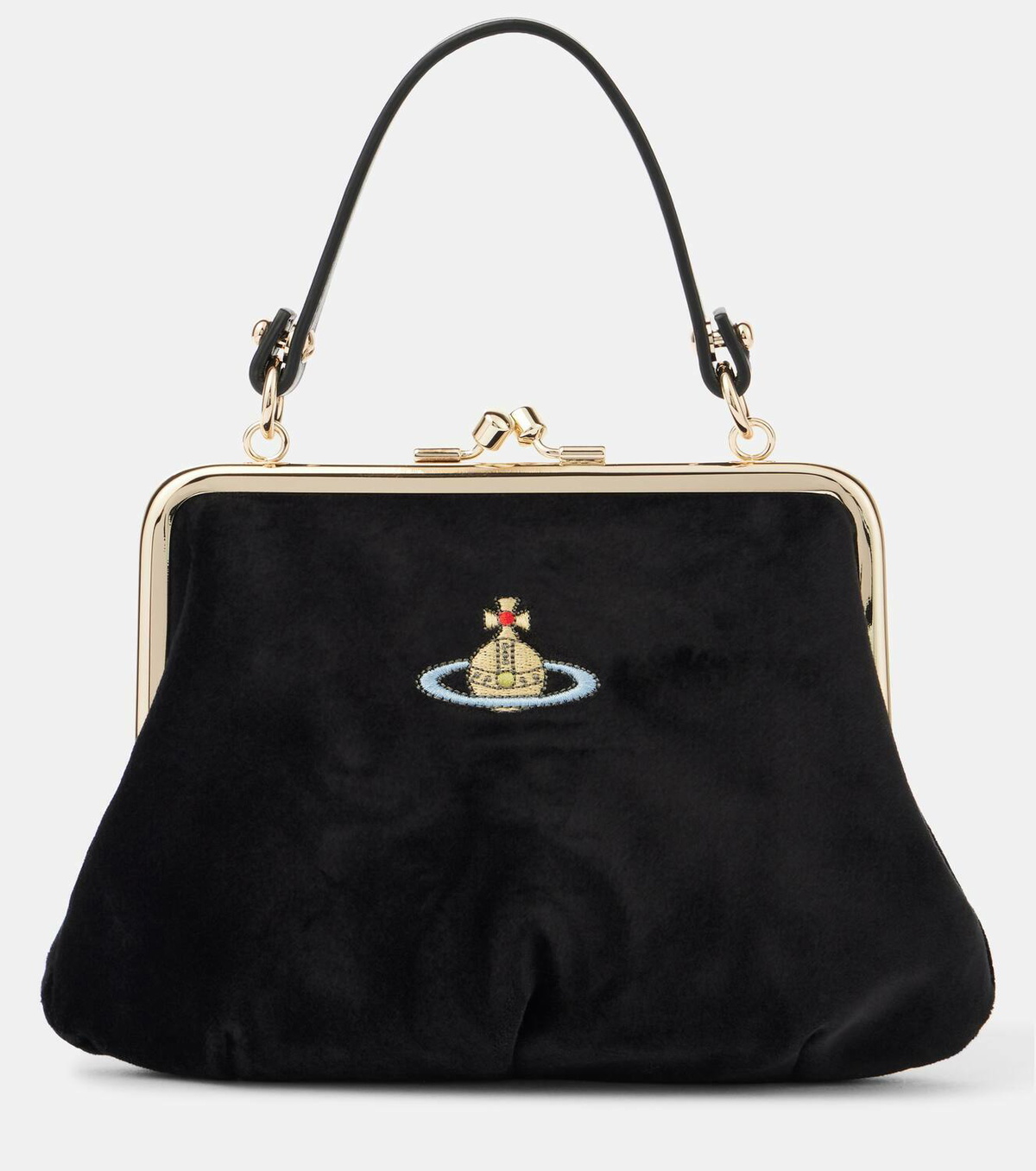Vivienne Westwood Granny Frame Orb velvet tote bag Vivienne Westwood