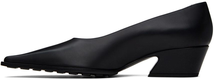 Bottega Veneta Black Tex Heels