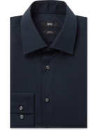 Hugo Boss - Jango Slim-Fit Cotton-Poplin Shirt - Blue
