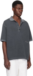 Recto Indigo Button Polo