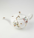 Seletti Kintsugi gold-plated porcelain teapot by Marcantonio Raimondi Malerba
