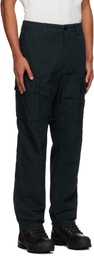 Stone Island Navy 3100006 Canvas Weave Cotton Cargo Pants