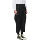 Enfants Riches Deprimes Black Wool Carrot Leg Suspender Trousers