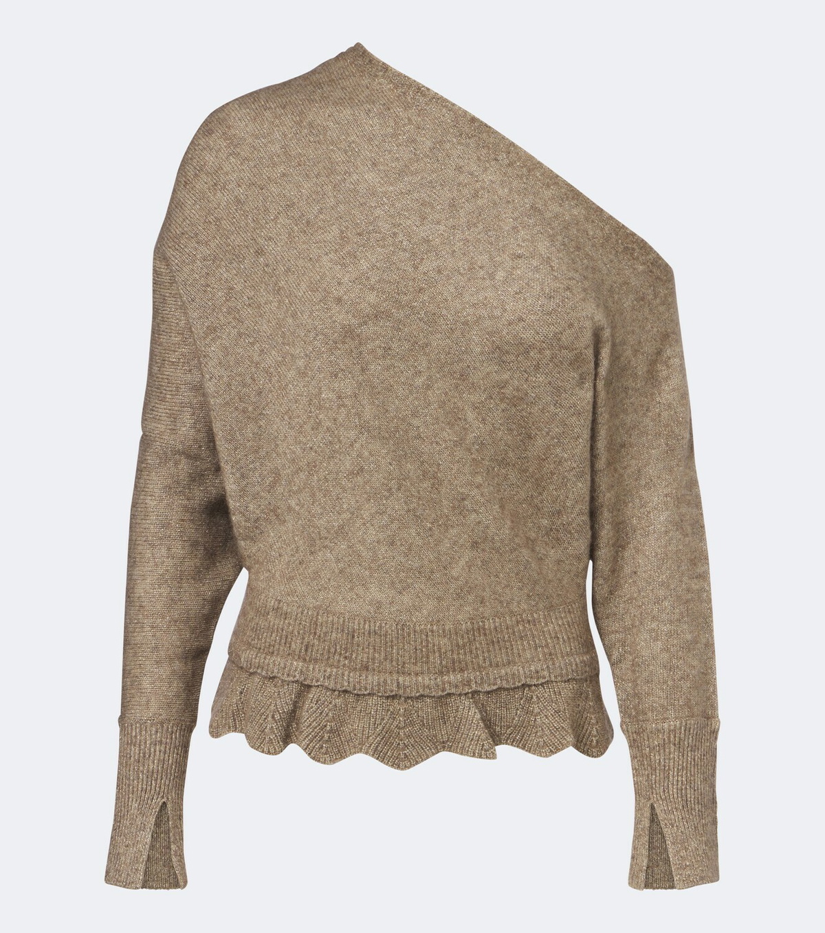 Xu Zhi Ruffled asymmetric sweater