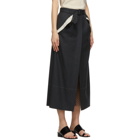 Maison Margiela Grey Deconstructed Pocket Skirt
