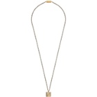 Fendi Gold and Silver Forever Fendi Necklace