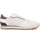 Brunello Cucinelli - Suede and Full-Grain Leather Sneakers - Men - White