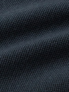 Mr P. - Waffle-Knit Wool Zip-Up Cardigan - Blue