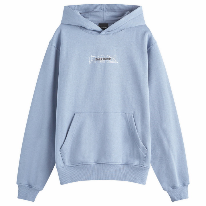 Photo: Daily Paper Men's Mirror Hoodie in Country Blue