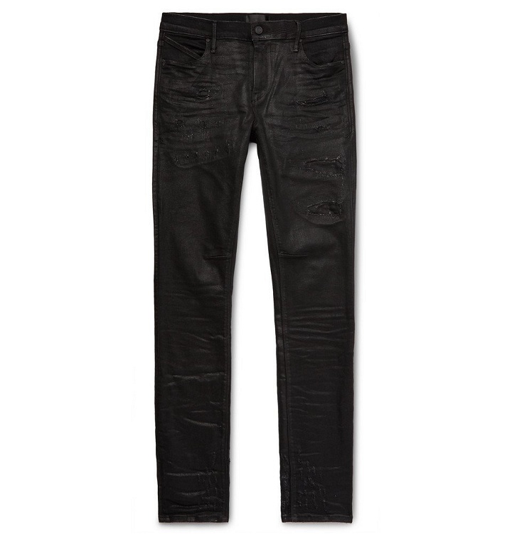 Photo: RtA - Skinny-Fit Distressed Denim Jeans - Black
