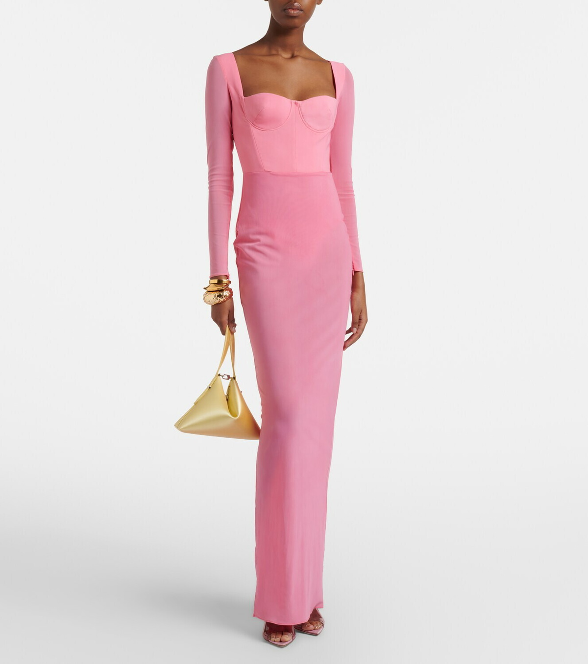 Alex Perry Semi-sheer mesh gown
