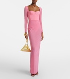 Alex Perry Semi-sheer mesh gown