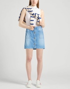 Versace Womens Denim skirt in Blue