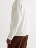 GUCCI - Logo-Print Loopback Cotton-Jersey Sweatshirt - Neutrals