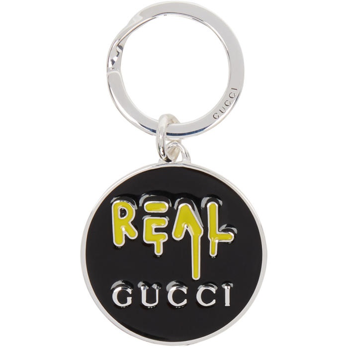 Photo: Gucci Silver and Black Real GucciGhost Keychain
